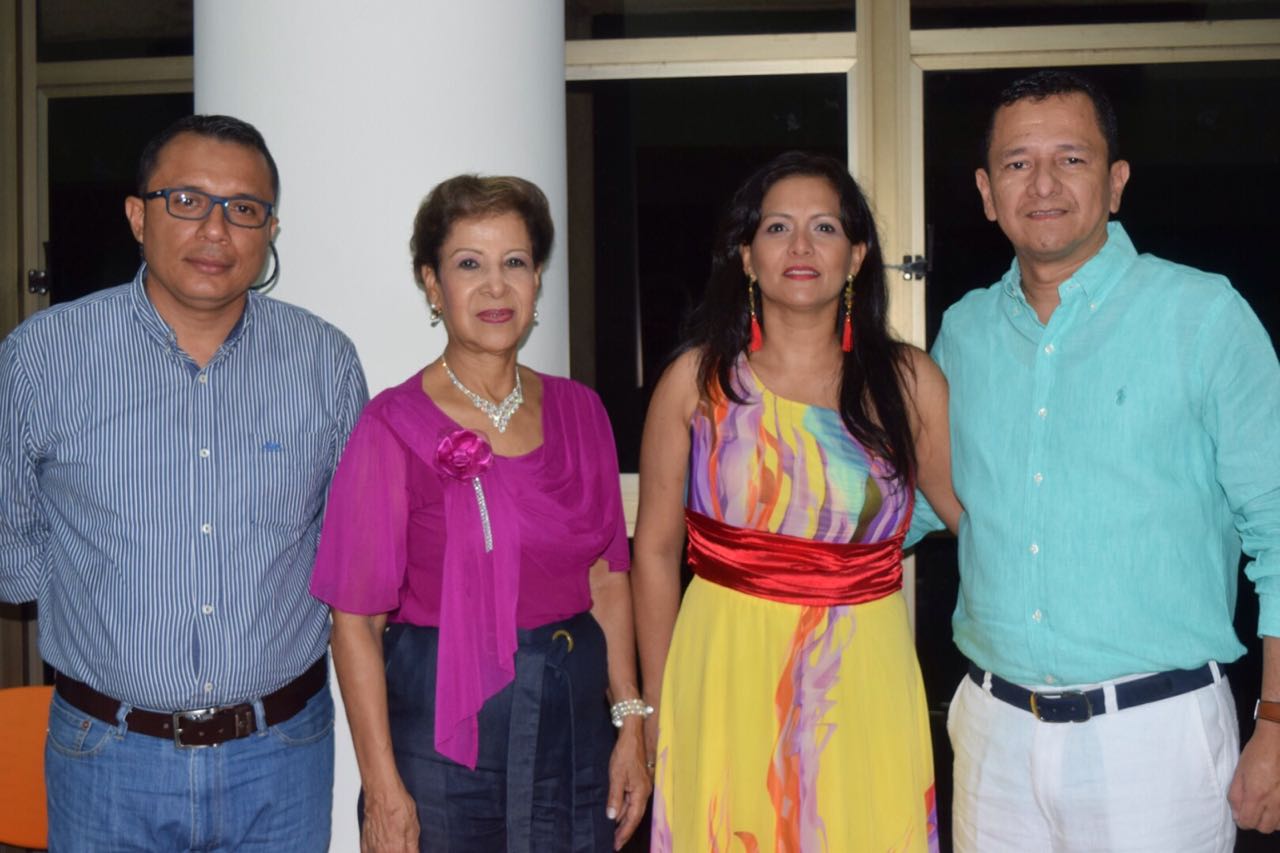 Jhon Calderón, Juliana Marulanda, Sugeli Cortes y José Hildebran Perdomo, Contralor Municipal de Neiva.